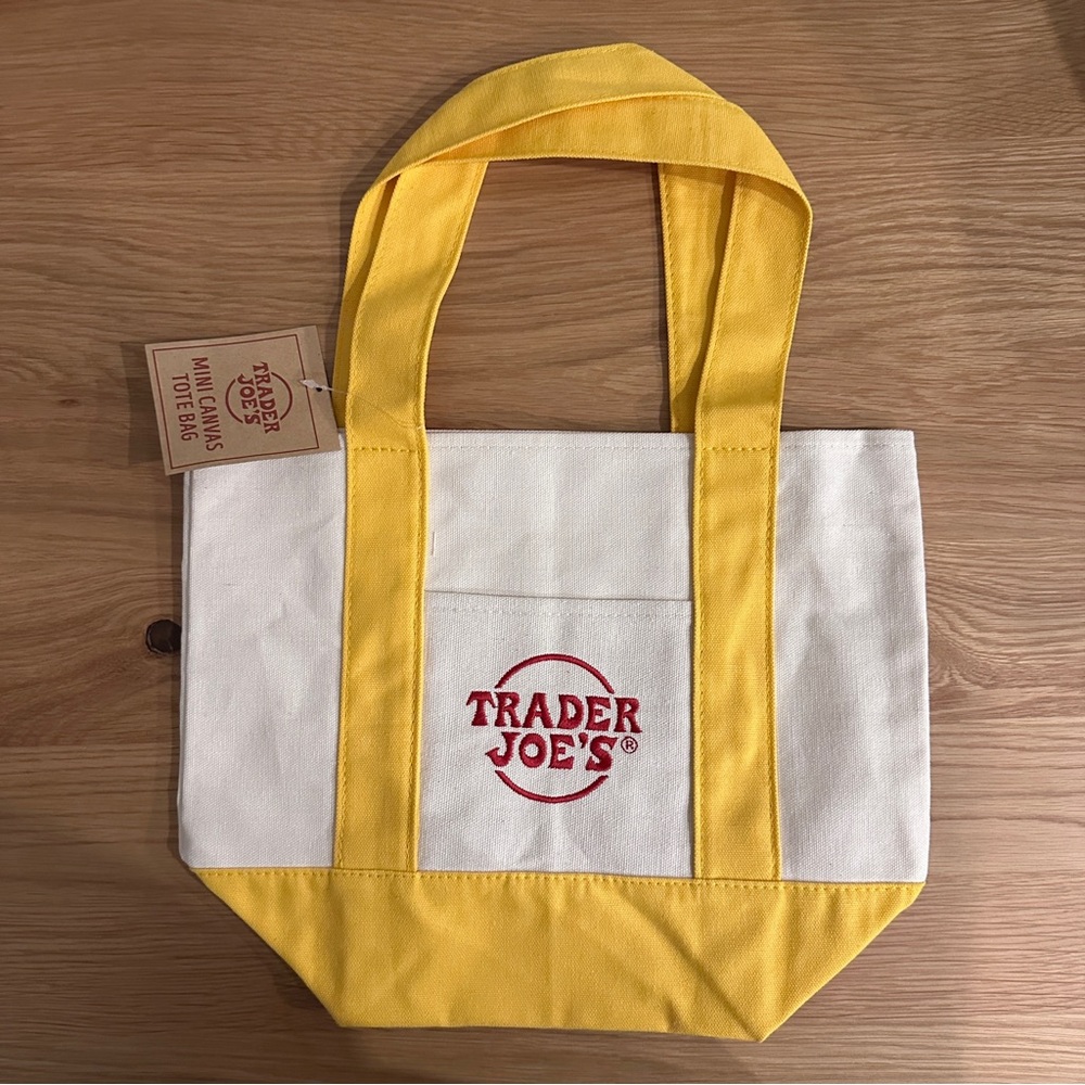 Trader Joe's Yellow Canvas Tote